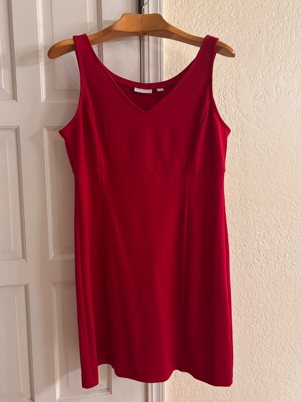 New York & Company Red Sleevless Dress - L
